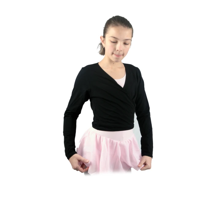 Capezio crossover top, ogrevalni top za dekleta 