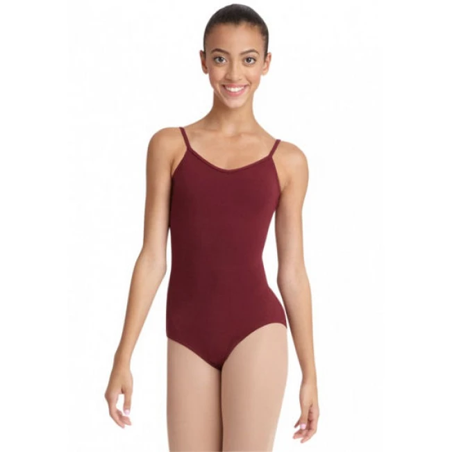 Capezio V-izrez, ženski baletni dres s tankimi naramnicami