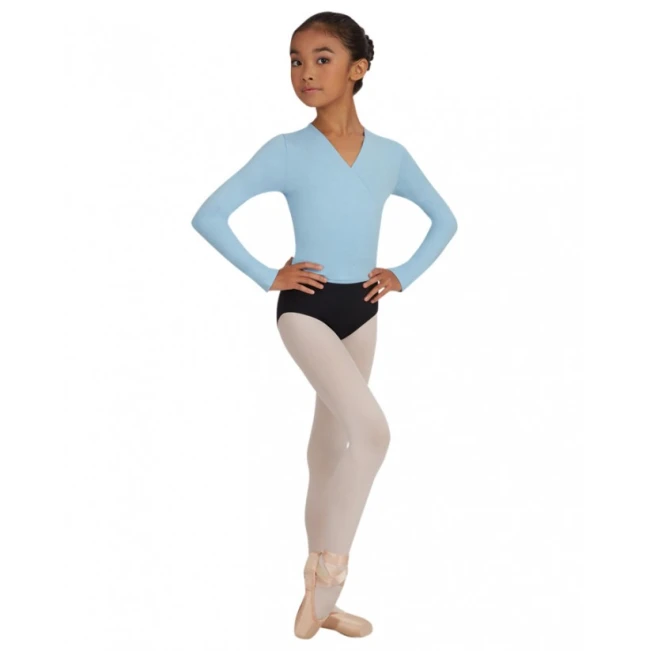 Capezio crossover top, ogrevalni top za dekleta 