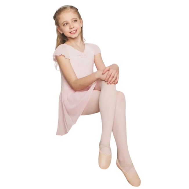 Capezio flutter sleeve dress, obleka s krilcem