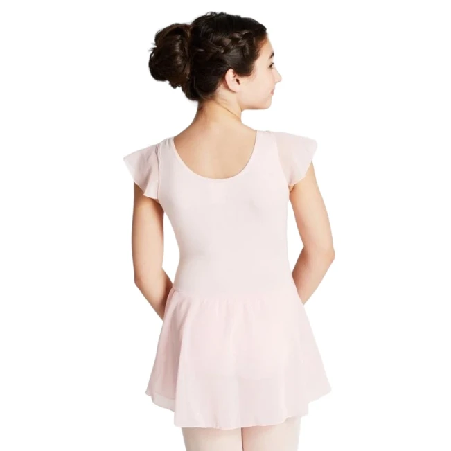 Capezio flutter sleeve dress, obleka s krilcem
