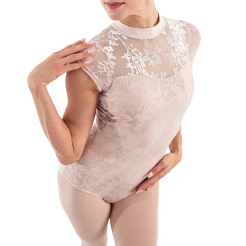 Capezio Rudi, ženski dres z visokim ovratnikom - Kristalno siva Capezio