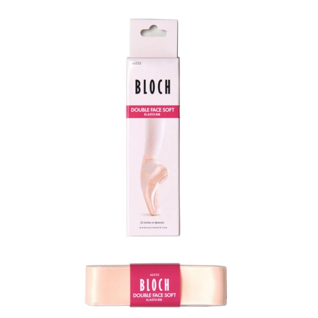 Bloch Double Face Soft Elastorib, satenasti trakovi z všito elastiko
