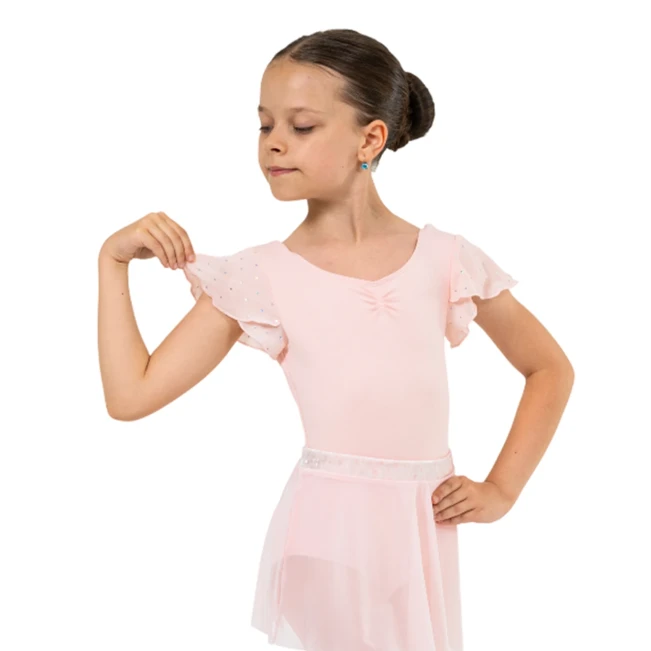 Bloch Scarlett, dekliški dres z rokavi z volančki 