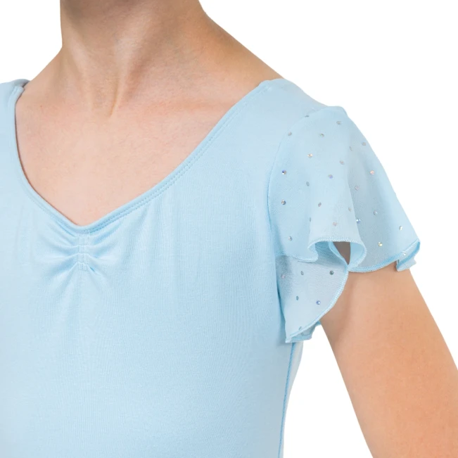 Bloch Scarlett, dekliški dres z rokavi z volančki 