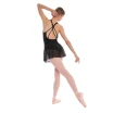 Bloch Fleur Floral tank leotard, ženski dres z debelimi naramnicami