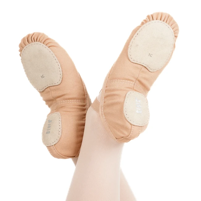 Bloch Performa, otroške baletne copatke - Telesna - sand