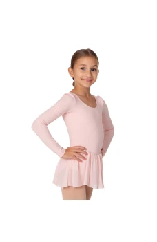 Bloch Petal, dekliški dres z dolgimi rokavi in s krilcem