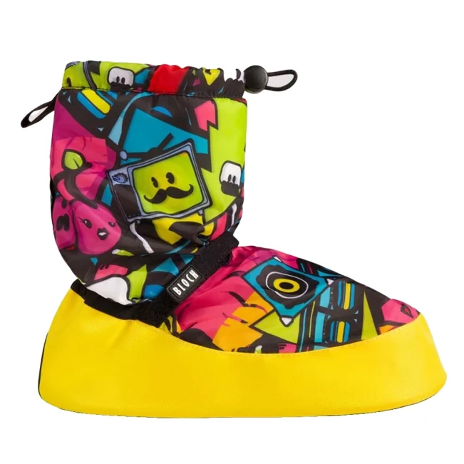 Bloch booties IM009BP crazy printed bootie, zahrievacia obuv Bloch booties IM009BP crazy printed bootie, zahrievacia obuv