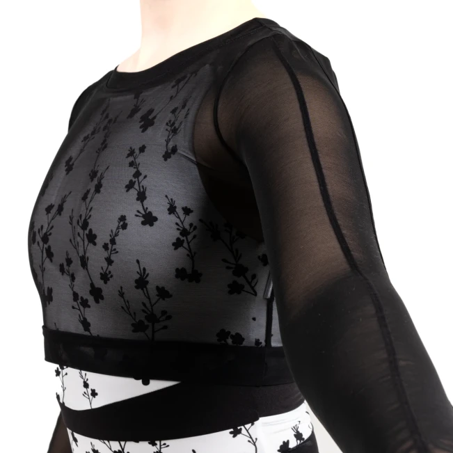Capezio C'est La Vie Joyeux mrežasti prekrivni top, ženski top Capezio C'est La Vie Joyeux mrežasti prekrivni top, ženski top