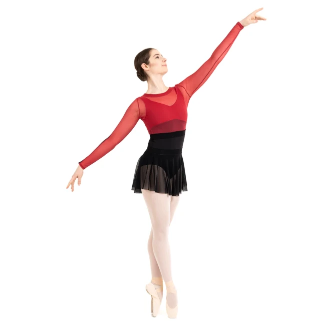 Capezio C'est La Vie Joyeux mrežasti prekrivni top, ženski top Capezio C'est La Vie Joyeux mrežasti prekrivni top, ženski top
