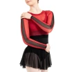 Capezio C'est La Vie Joyeux mrežasti prekrivni top, ženski top Capezio C'est La Vie Joyeux mrežasti prekrivni top, ženski top