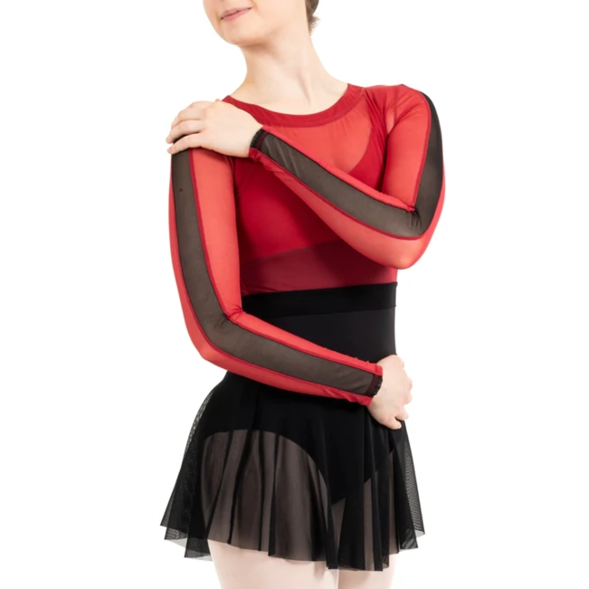 Capezio C'est La Vie Joyeux mrežasti prekrivni top, ženski top Capezio C'est La Vie Joyeux mrežasti prekrivni top, ženski top