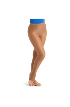 Capezio ultra bleščeče, dekliške bleščeče hlačne nogavice s stopalnim trakom 