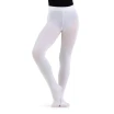 Capezio ultra soft Footed Tight, dekliške hlačne nogavice s celim stopalom - Bela Capezio ultra soft Footed Tight, dekliške hlačne nogavice s celim stopalom - Bela