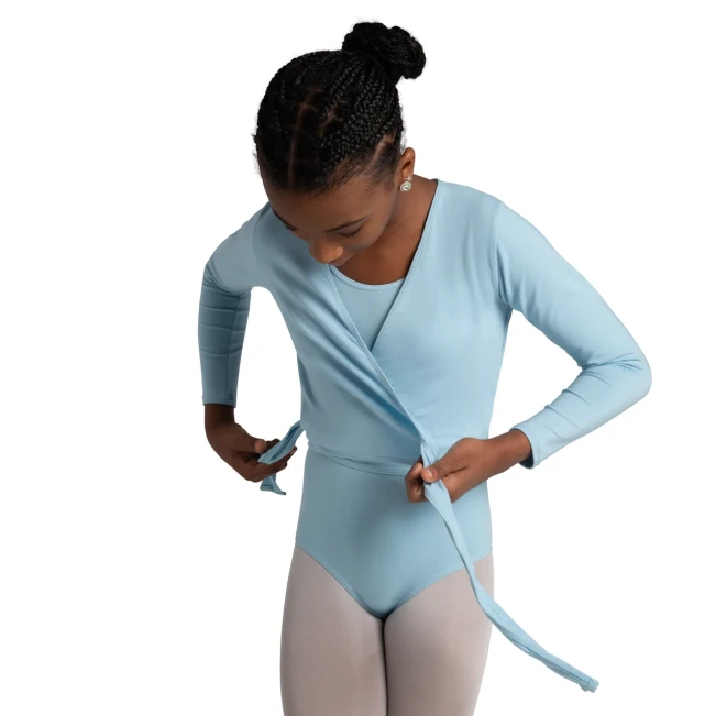 Capezio crossover top, ogrevalni top za dekleta 