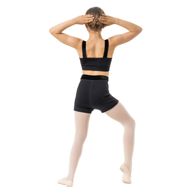 Capezio Charlotte kratke hlače, dekliške kratke hlače Capezio Charlotte short, dekliške kratke hlače - Črna