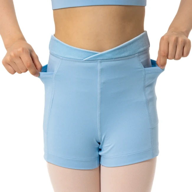 Capezio Charlotte kratke hlače, dekliške kratke hlače Capezio Charlotte short, dekliške kratke hlače - Svetlo modra Capezio
