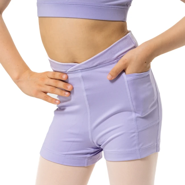 Capezio Charlotte kratke hlače, dekliške kratke hlače Capezio Charlotte short, dekliške kratke hlače - Vijolična - lavender