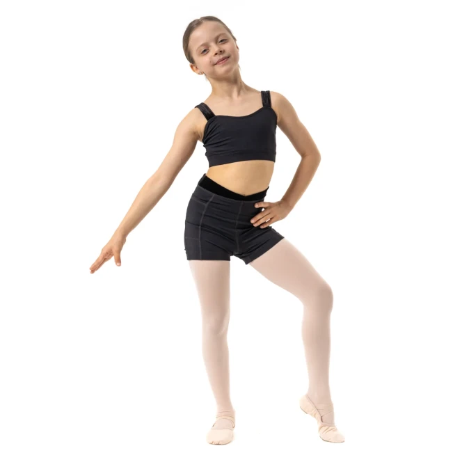 Capezio Charlotte kratke hlače, dekliške kratke hlače Capezio Charlotte short, dekliške kratke hlače - Črna