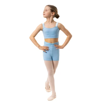 Capezio Charlotte short, dekliške kratke hlače - Svetlo modra Capezio