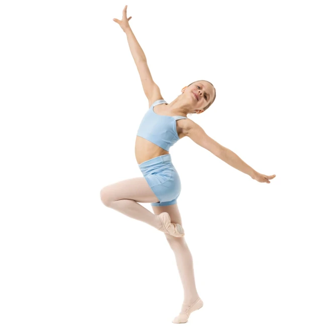Capezio Charlotte kratke hlače, dekliške kratke hlače Capezio Charlotte short, dekliške kratke hlače - Svetlo modra Capezio