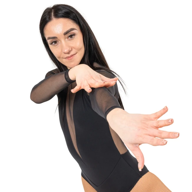 Capezio Soft Elegance z dolgimi rokavi, ženski dres za družabne plese Capezio Soft Elegance z dolgimi rokavi, ženski dres za družabne plese