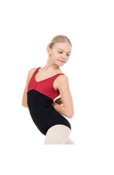 Capezio Cest La Vie Étoile Leotard, dekliški dres s širšimi naramnicami