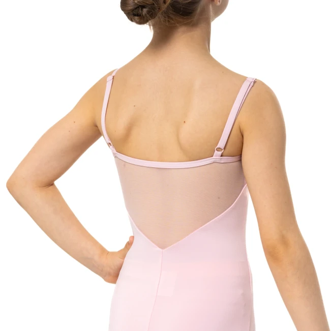 Capezio Lake triko, cvetličen dekliški dres s tankimi naramnicami Capezio Lake triko, cvetličen dekliški dres s tankimi naramnicami