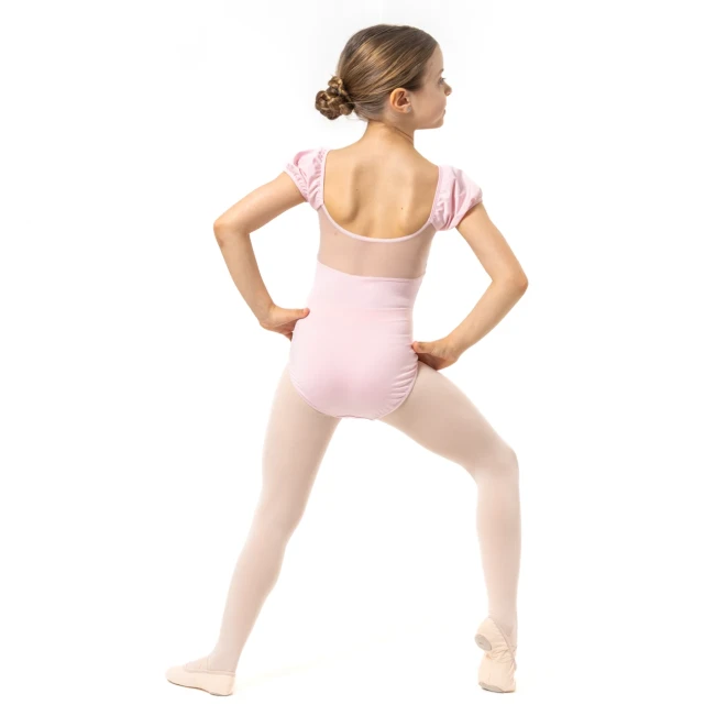 Capezio Lotus triko, dekliški dres s kratkimi rokavi s cvetličnim vzorcem Capezio Lotus triko, dekliški dres s kratkimi rokavi s cvetličnim vzorcem