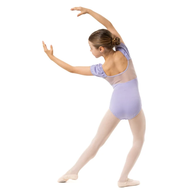 Capezio Lotus triko, dekliški dres s kratkimi rokavi s cvetličnim vzorcem Capezio Lotus triko, dekliški dres s kratkimi rokavi s cvetličnim vzorcem