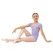 Capezio Lotus triko, dekliški dres s kratkimi rokavi s cvetličnim vzorcem Capezio Lotus triko, dekliški dres s kratkimi rokavi s cvetličnim vzorcem