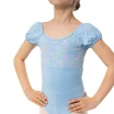 Capezio Lotus triko, dekliški dres s kratkimi rokavi s cvetličnim vzorcem Capezio Lotus triko, dekliški dres s kratkimi rokavi s cvetličnim vzorcem
