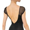 Capezio Moonsruck Cap Sleeve Leotard, ženski dres s kratkimi mrežastimi rokavi Capezio Moonsruck Cap Sleeve Leotard, ženski dres s kratkimi mrežastimi rokavi