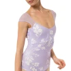 Capezio Moonsruck Cap Sleeve Leotard, ženski dres s kratkimi mrežastimi rokavi Capezio Moonsruck Cap Sleeve Leotard, ženski dres s kratkimi mrežastimi rokavi