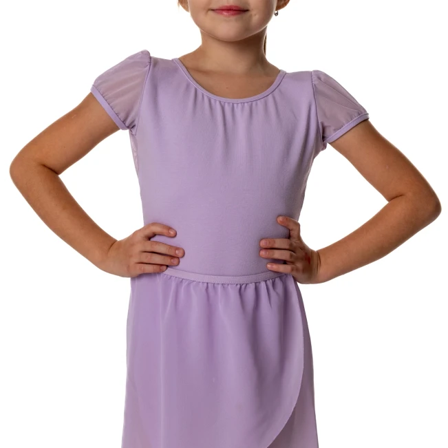Capezio triko z napihnjenimi rokavi in izrezom na hrbtu, otroški dres Capezio triko z napihnjenimi rokavi in izrezom na hrbtu, otroški dres
