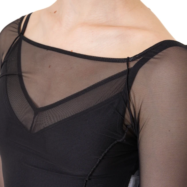 Capezio Dusk Mesh, ženski top z dolgimi rokavi