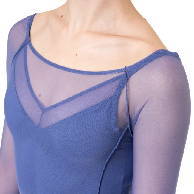 Capezio Dusk Mesh, ženski top z dolgimi rokavi