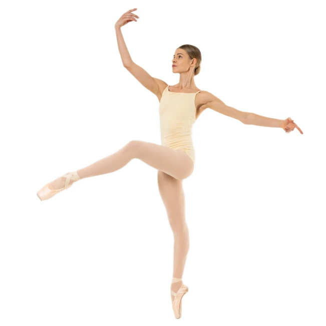 Capezio Wistful Camisole Leotard, ženski dres z nežnim naborkom Capezio Wistful Camisole Leotard, ženski dres z nežnim naborkom