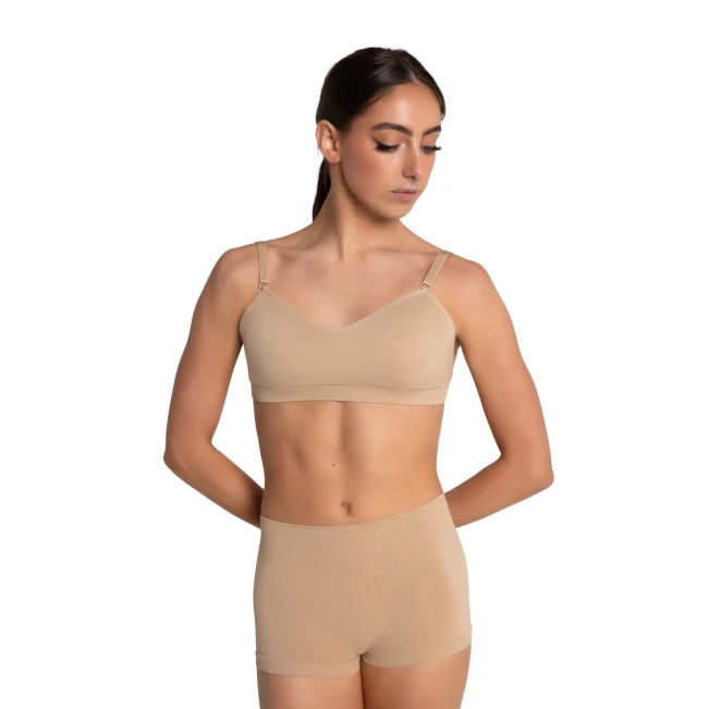 Capezio brezšivni sweetheart bandeau modrček, ženski modrček