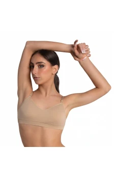 Capezio brezšivni sweetheart bandeau modrček, ženski modrček