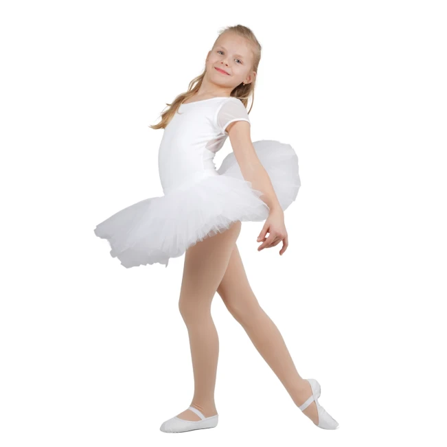 Capezio triko z napihnjenimi rokavi in izrezom na hrbtu, otroški dres Capezio triko z napihnjenimi rokavi in izrezom na hrbtu, otroški dres