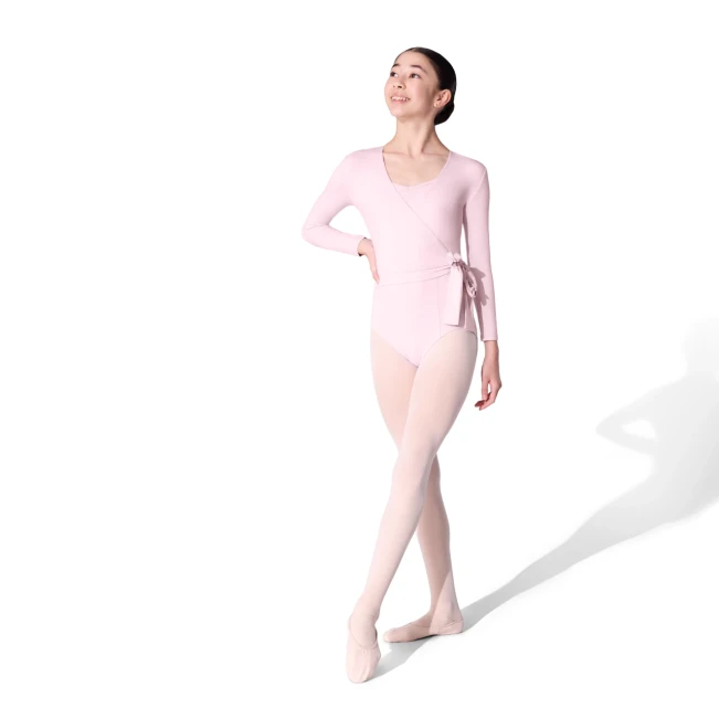 Capezio Essentials Wrap Top, dekliški top na zavezovanje