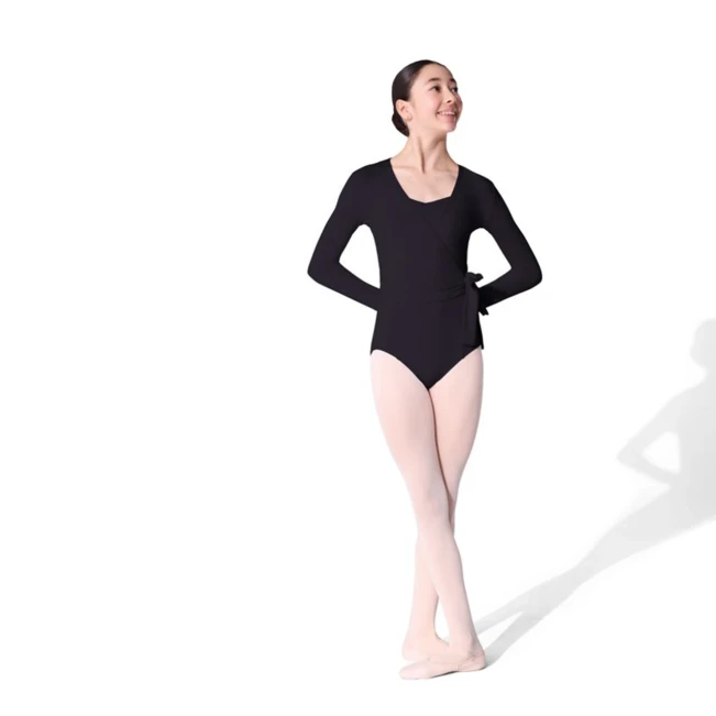 Capezio Essentials Wrap Top, dekliški top na zavezovanje