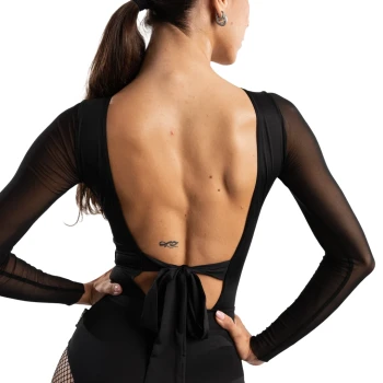 Jadore, žensko body s tilskimi rokavi