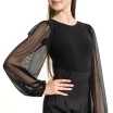 FSD Kamila mesh, dekliški body z mrežastimi rokavi FSD Kamila mesh, dekliški body z mrežastimi rokavi