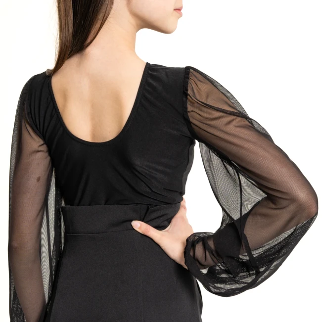 FSD Kamila mesh, dekliški body z mrežastimi rokavi FSD Kamila mesh, dekliški body z mrežastimi rokavi