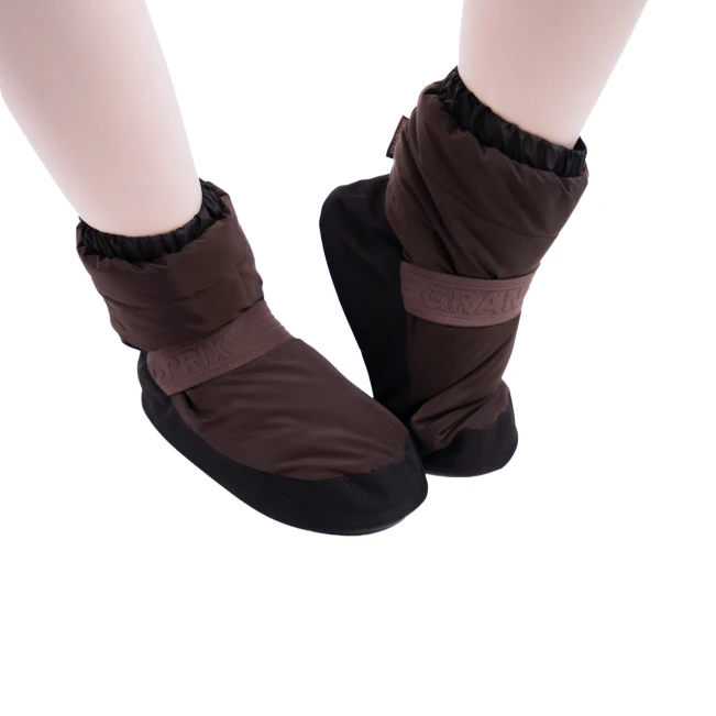 GP Warm up Lesson booties, plesna obutev za ogrevanje - Kavna - Mocco GP