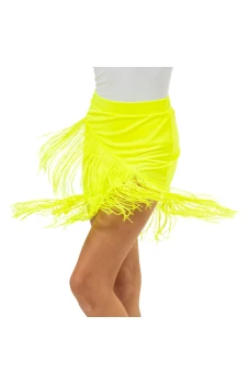 FSD Basic lycra, dekliško krilce z resicami za latino