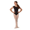 Mirella Soft mesh cap sleeve leotard, otroški dres